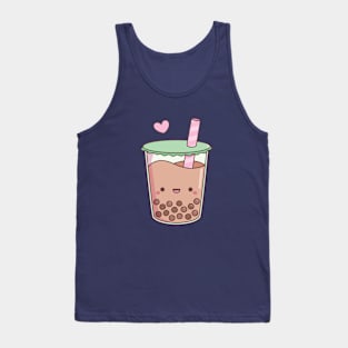 Cute Boba Tea Love Doodle Tank Top